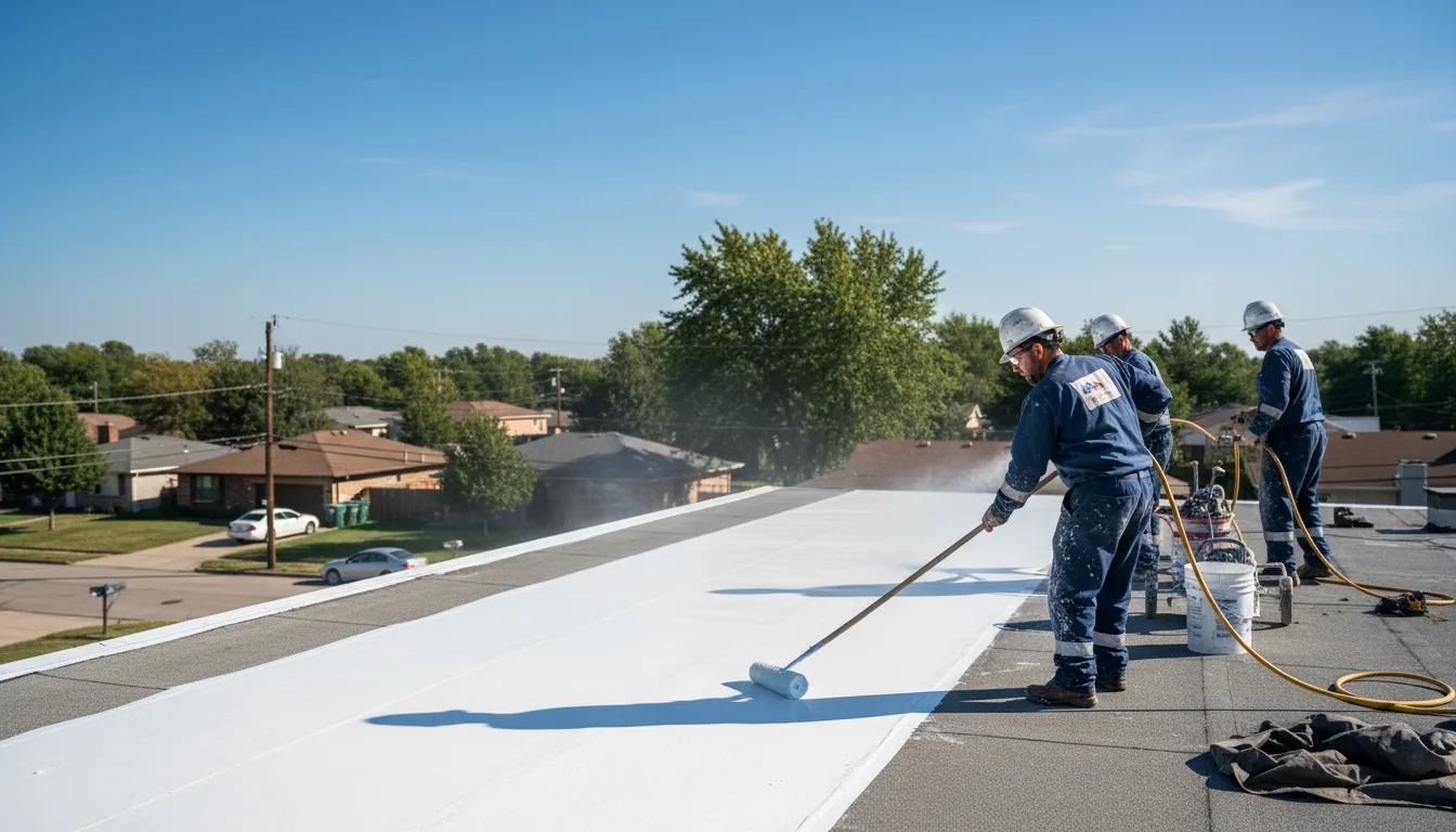 Commercial roof coating in Cimarron, KS near me